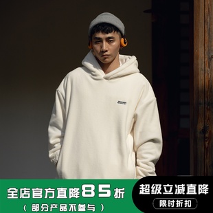 WEDENBORG320G摇粒绒日系宽松刺绣连帽卫衣男女秋冬季 断码 5折