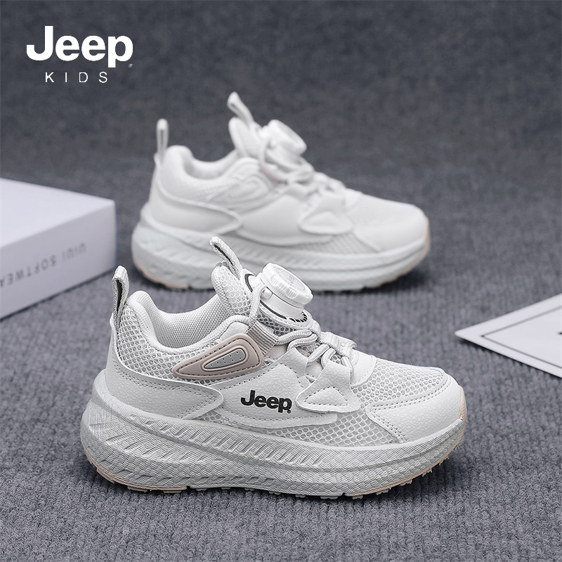 Jeep儿童运动鞋2025夏季新款男童专业跑步鞋单网鞋透气网面女童鞋
