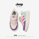 子女孩运动鞋 Jeep儿童鞋 皮面防水加绒二棉鞋 2025秋冬新款 女童板鞋