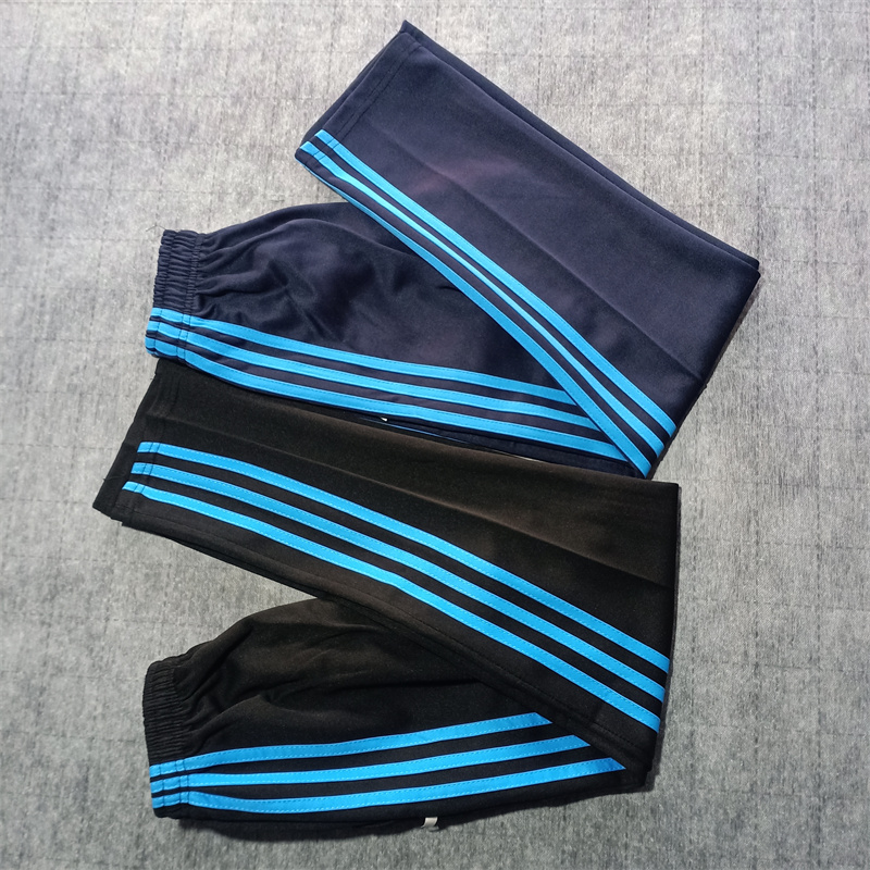 藏蓝色校服裤子春秋季三道杠蓝条运动长裤男女学生直筒裤休闲长裤