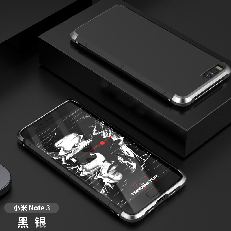 GINMIC Shield Aluminum Metal Frame Hard PC Back Cover Case for Xiaomi Mi Note 3