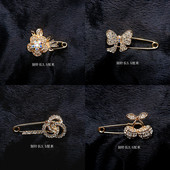 时尚 简约气质方便百搭防走光小别针扣毛衣开衫 小胸针配饰领针扣女