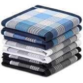 男士 纯棉手帕全棉手绢商务休闲格子柔软舒适手帕柔软吸汗小方巾