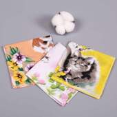 30条瑕疵老式 小手巾卡通手帕古风中老年全棉怀旧手绢薄款 吸汗棉帕