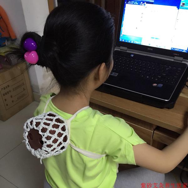 黑白格子传热均匀大中小艾灸罐