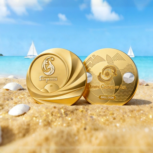 2026年亚沙会特许商品 亚沙运动会金牌冰箱贴