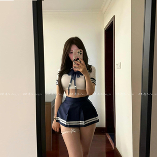 恶魔大人日系性感jk学院风制服情趣火辣纯欲水手服短裙睡衣套装女
