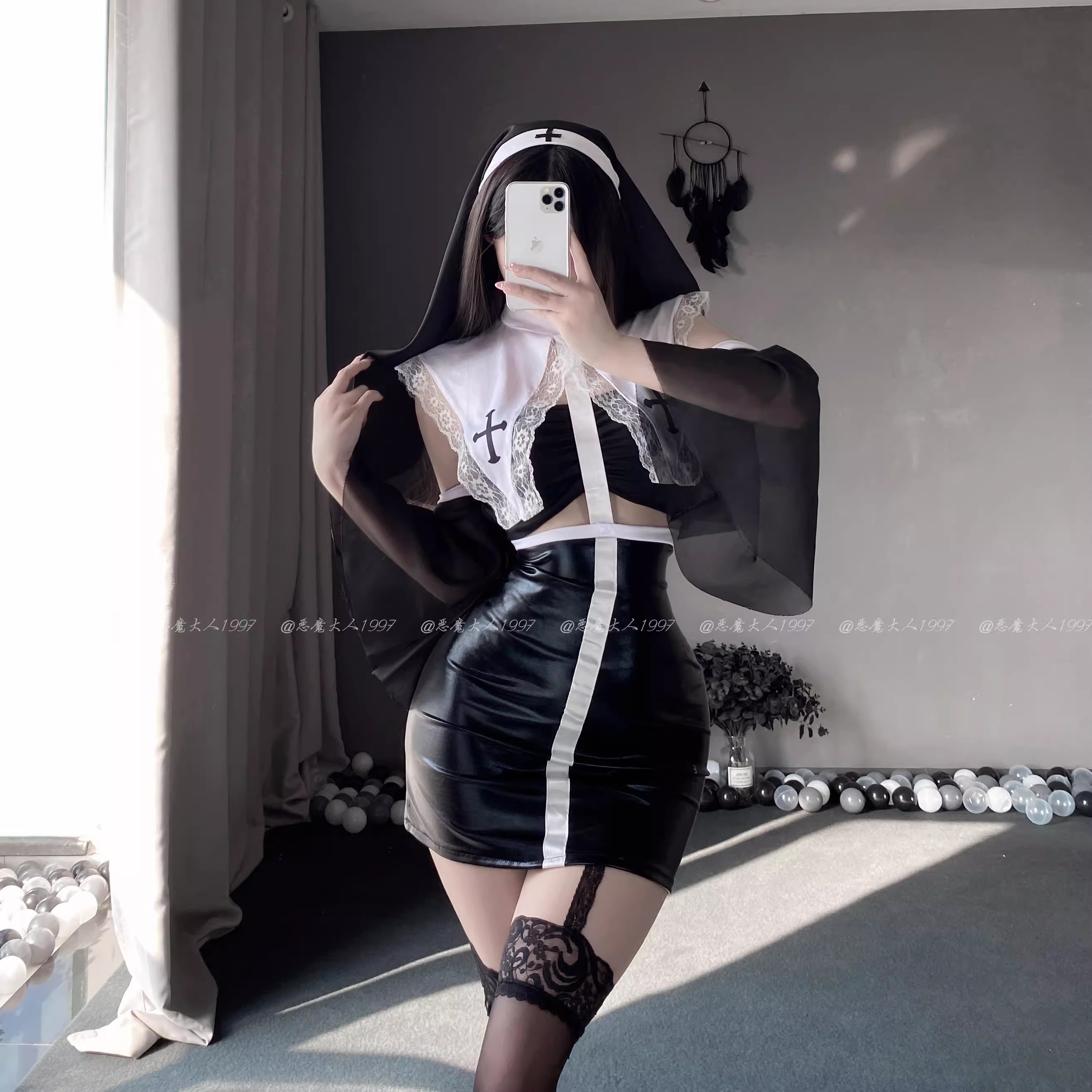 欲望情趣禁欲系修女服COS制服