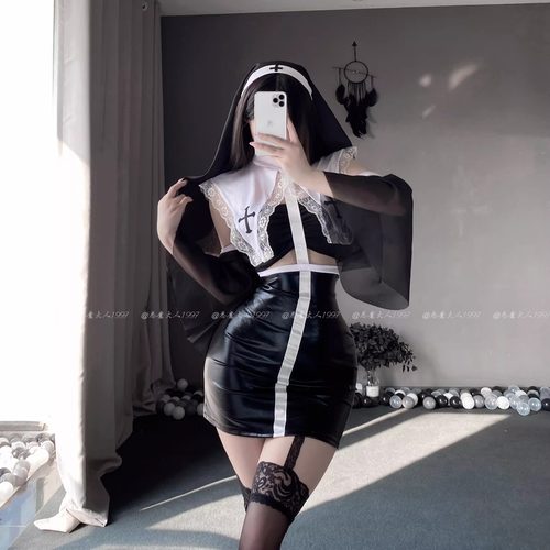 欲望情趣禁欲系修女服COS制服