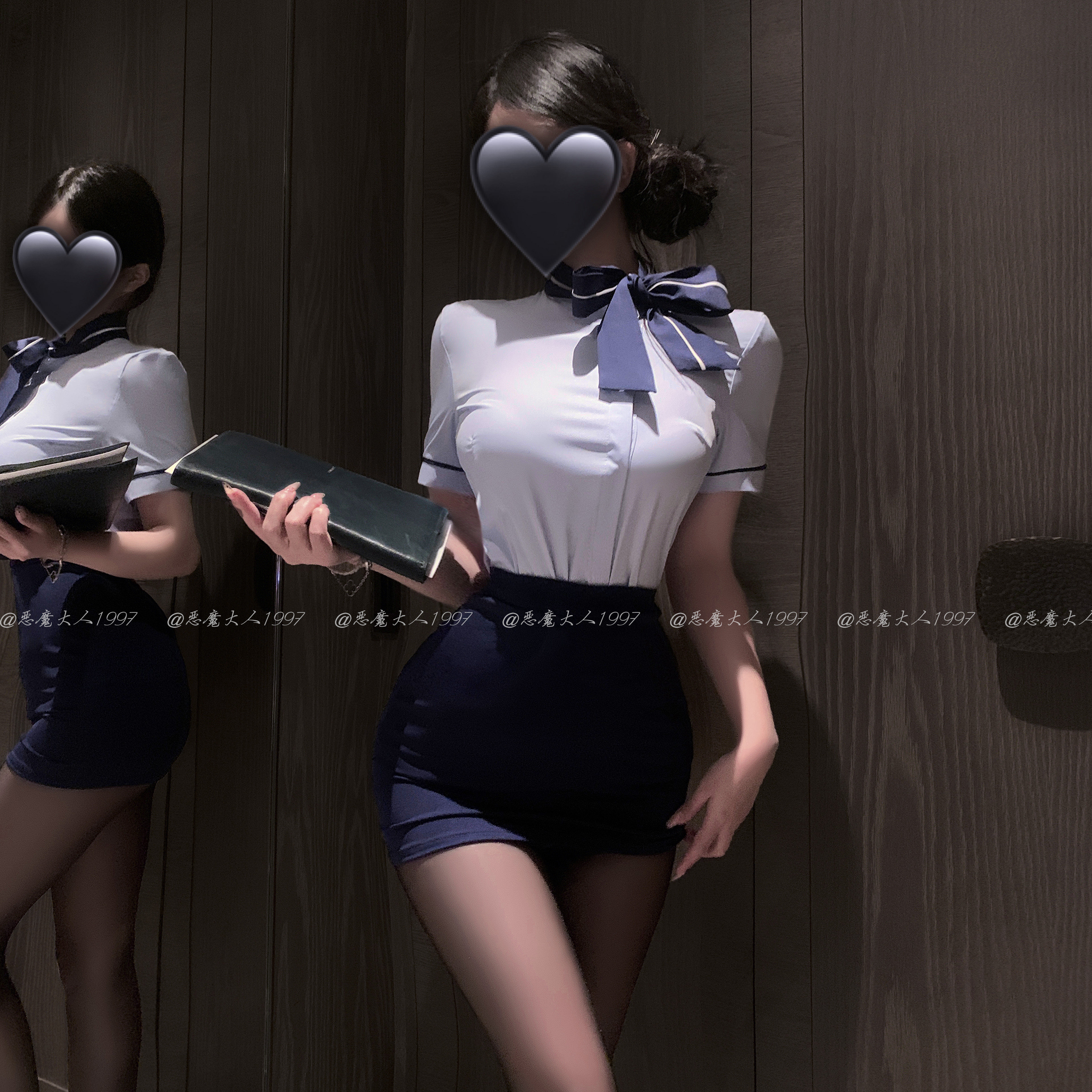 恶魔大人情趣性感空姐制服短裙诱惑ol秘书套装角色扮演cos职业装