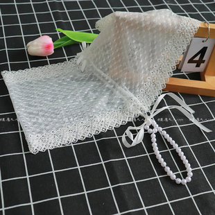 透明档部珍珠女士平角内裤 恶魔大人****裤 头性感蕾丝透视点点内裤