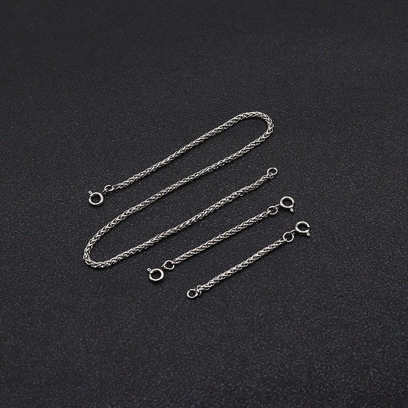 卉萱首饰延长链钛钢不掉色龙骨链条细链衣服挂链diy百搭项链配饰