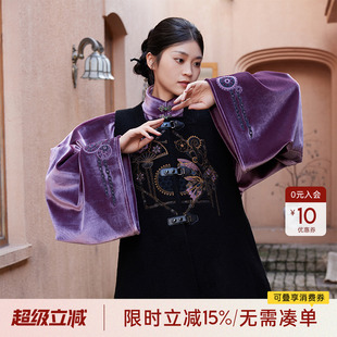 听旬璇玑汉服女秋冬明制改良方领比甲国风织金马面裙纯羊毛呢套装