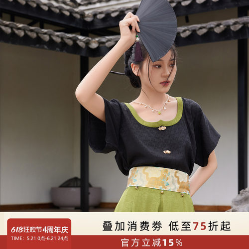听旬日常汉服女国风改良十二破裙