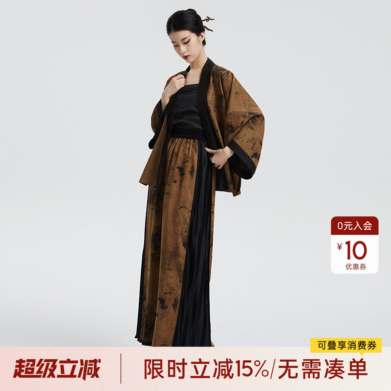 听旬2022秋冬香云纱定制款新中式