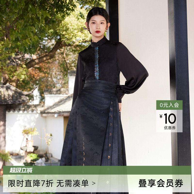 听旬千字文改良汉服国风马面裙女