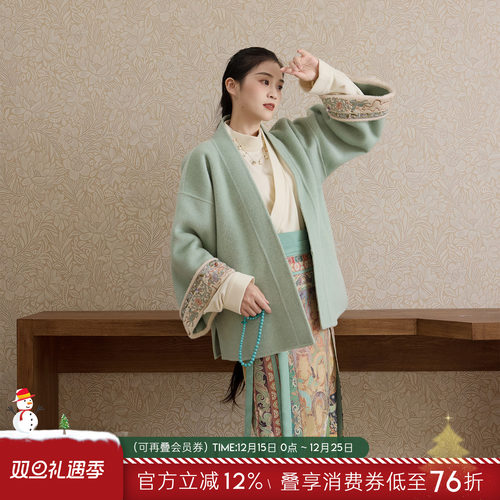 听旬壁上观冬季汉服女新中式套装