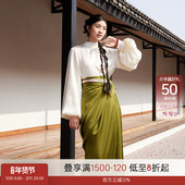 听旬春日宴早春汉服女原创国风立领衬衫 搭宋制改良新中式 日常旋裙