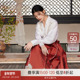 听旬朱樱春夏新款 汉服女原创国风日常改良结婚红色织金马面裙套装