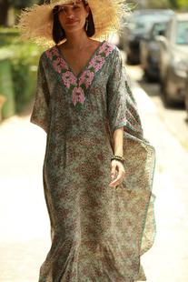 bikini flower sun protection dress blouse shirt positioning