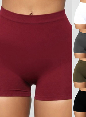 Solid color slim fit anti glare leggings纯色修身防走光打底裤