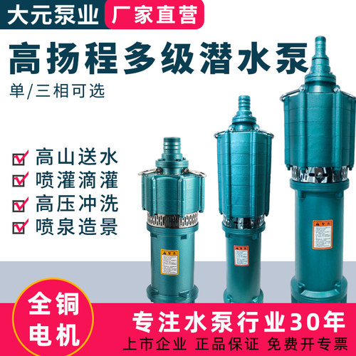 大元小老鼠高扬程三相喷泉泵