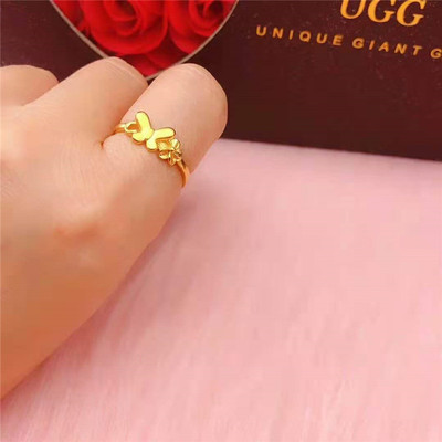 戒指越南沙金久不掉色戒指