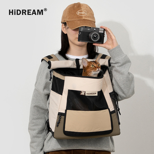 HiDREAM冬季 QZee 宠物双肩猫包遮光透气胸前出行包保暖外出航空箱