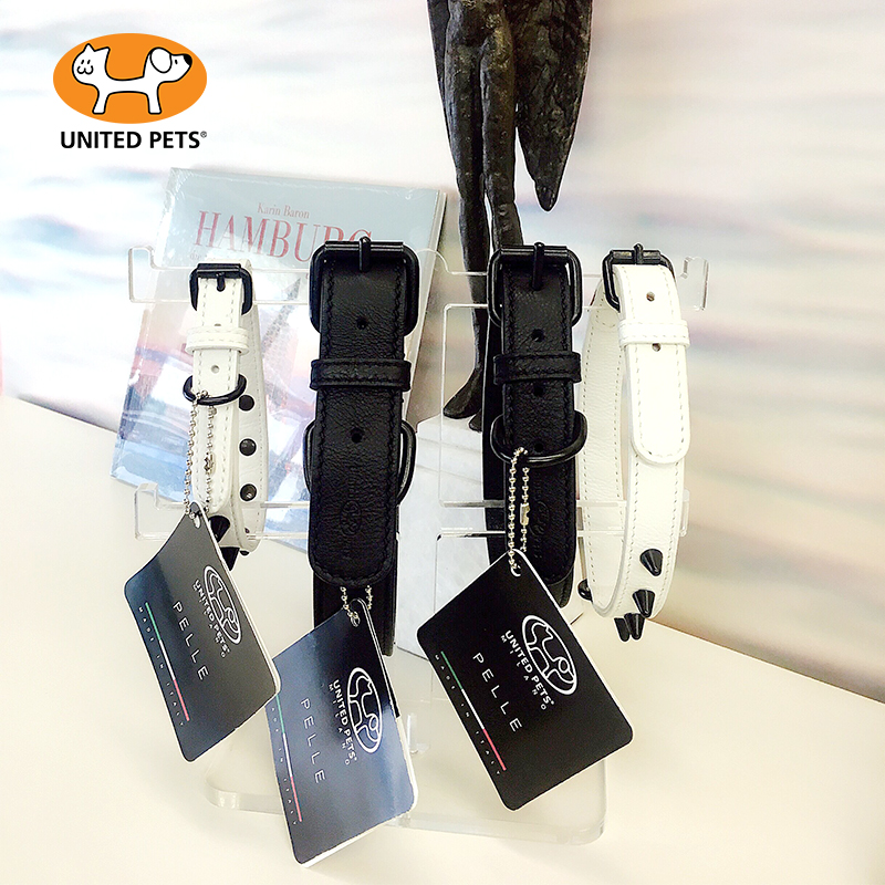 UnitedPets意大利进口牛皮狗项圈