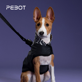 QZee宠物反光衣服PEBOT狗胸背夜光遛狗牵引绳小中大型犬泰迪金毛