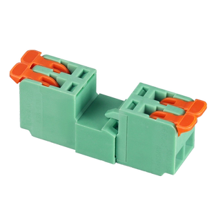 KSKT-5.08对插式接线端子 免焊公母快接头导轨卡扣式快速对接端子