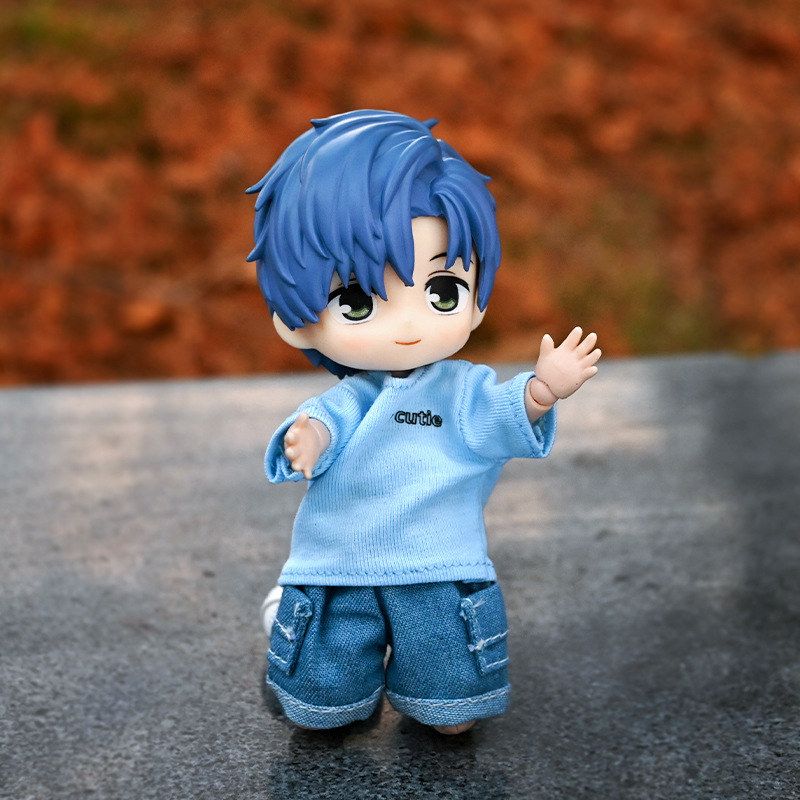 哈乐动漫 ob11娃衣粉色小兔短袖套装bjd娃娃衣服12分素体可穿现货