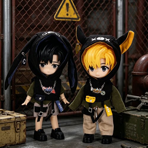 ob11娃衣 废土机能风马甲套装  阿巳2 UFdoll GSC素体P9 P10通用