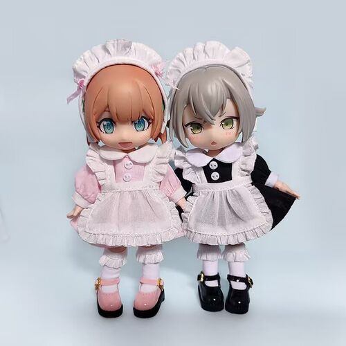 O.b.11纯色女仆装 可爱裙子套装YMY ufdoll 12分bjd娃衣 GSC可穿