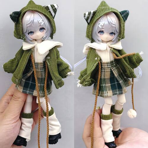 阿巳体米甜bjd娃娃衣服套装8分12分Ob11娃衣11-17厘米潘妮邦倪兔