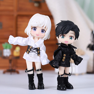 ob11娃衣哥特衬衫12分bjd娃娃欧风衬衣bjd娃娃手办盲盒衣服