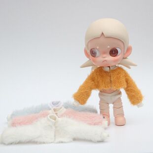 10cm娃衣zsiga可动人偶bjd玩偶嘎子姐衣服外套冬款毛衣20cm娃衣