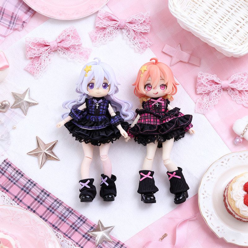 新款OB11娃衣偶像歌手套装1:12比例BJD女团娃衣可穿bjd娃娃衣ymy