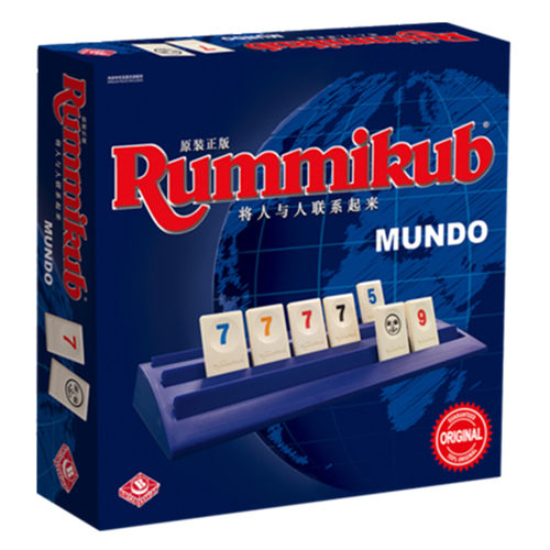 正版拉密牌桌游Rummikub Mundo以色列麻将中文家庭亲子聚会游戏牌