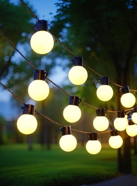户外露营天幕夜市摆摊氛围灯大圆球led小灯串装饰灯彩灯婚礼客厅