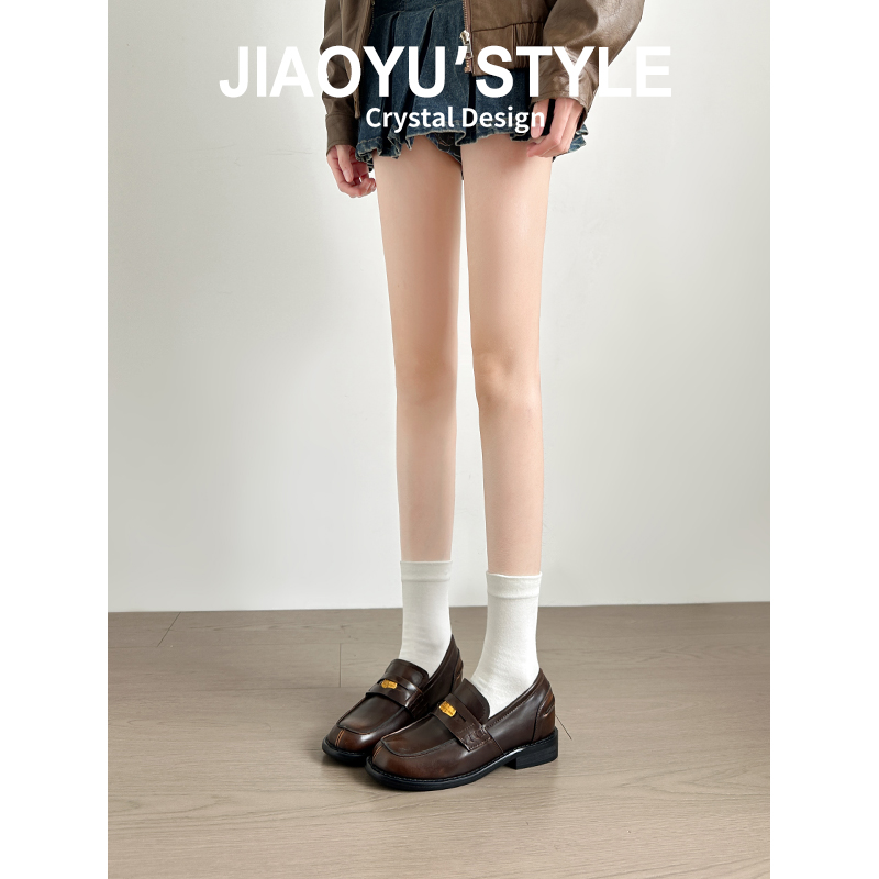 现货！！【免费试穿】牛皮乐福鞋