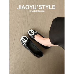 真皮~骄屿法式内增高浅口单鞋2026新款小香风一脚蹬通勤玛丽珍鞋