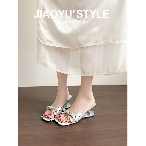 现货！！【免费试穿】牛皮凉拖鞋