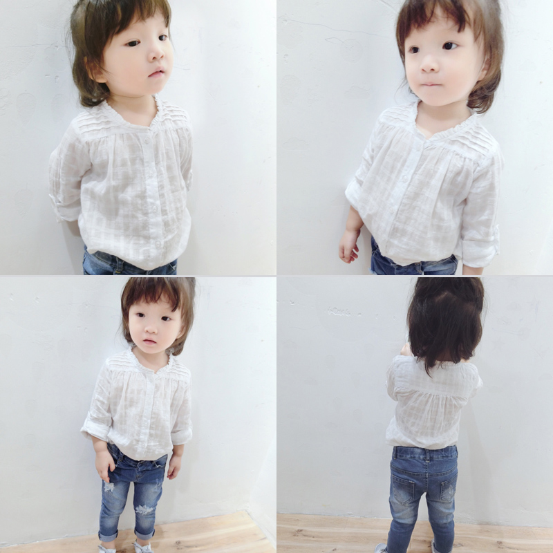 Chemise fille à manche longue - Ref 2084772 Image 1