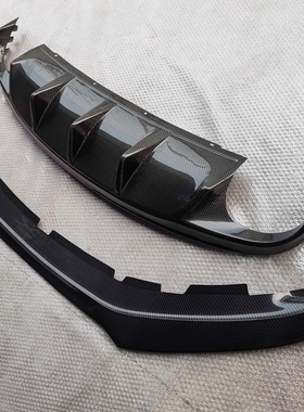 适用09 15捷豹XF改装双边单出四出碳纤唇前唇改ASPEC尾翼免打孔