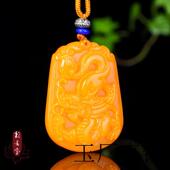 云南黄龙玉本命年吊坠鼠牛虎兔龙蛇马羊猴鸡狗猪挂件玉佩黄玉吊坠