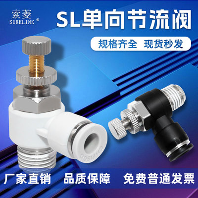 索菱气动溢流阀接头SL4-M56-01