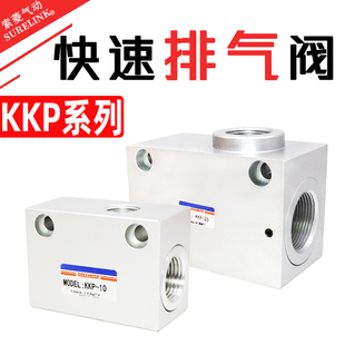气动气缸快速排气阀快排阀KKP 25加速急放气阀泄压阀