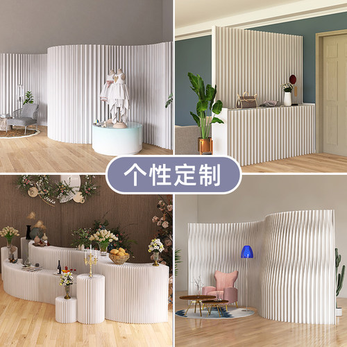 折叠伸缩移动屏风隔断房间分隔