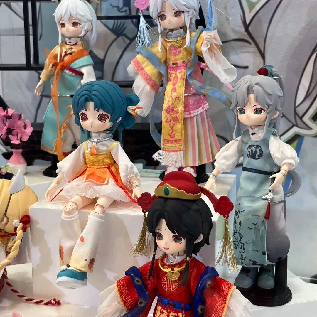 正版玩乐寻潮nagi兽仔踏风吟系列盲盒公仔BJD可动人偶公仔手办